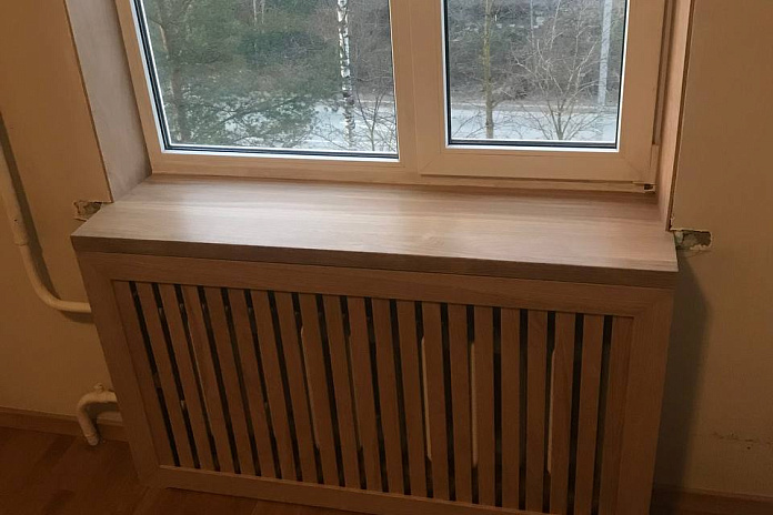 Комплексное оформление окна и радиатора (7). Работы компании РСК Интерьер.